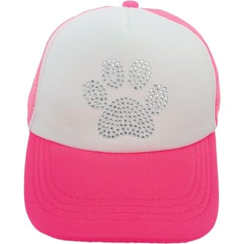 Baby boy hat cap accessories 3-8 years t boys puppy paw diamond embroidery kids baseball summer sun truck hat cap for childrens