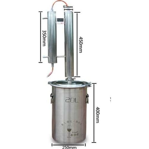 New 20 L Wine Alcohol Ethanol Distiller Guzzle Moonshine Still Home Brewing Kit high quality NE