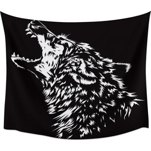 Wolf Head Tapestry Wall Hanging Wall Art Bedroom Painting Tapestry Wall Home Decoration Dorm Decor Yoga Mat