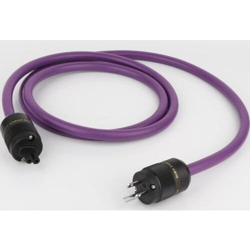 Hi-end Power-cable US power connector Audio HIFI OFC cable with rhodium Plated US plug