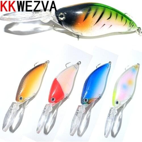 KKWEZVA 1pcs 18G/11.5CM Laser Floating Deep Diving Crankbait Fishing Lures Wobblers With 6 # Owner Hooks peche isca artificial