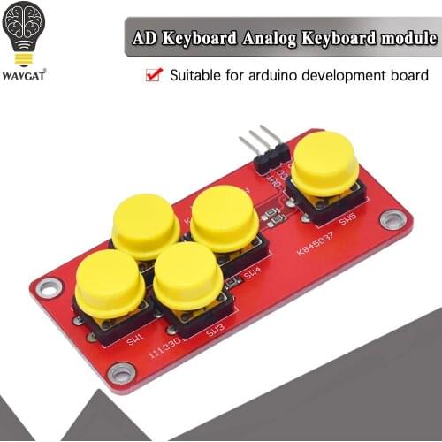 AD Keyboard Simulate Five Key Module Analog Button for arduino Sensor Expansion Board