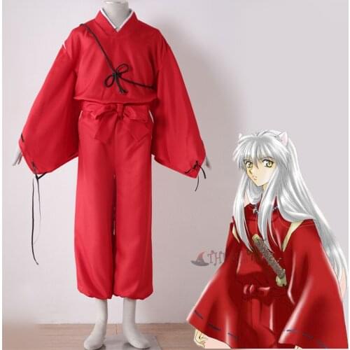 Athemis Anime Inuyasha Cosplay Costume custom made Dress High Quality