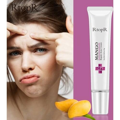 RtopR Acne Treatment Face Cream Moisturizer Against Face Acne Scar Removal Cream Anti Acne Oil Deep Cleansing for Face Care 15g