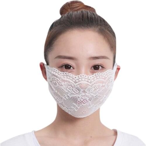 Halloween Masks For Adults Scary Lace Face Mask Fashion Mascarillas Reusable Face Mask Mascherine Masque Mondmasker Cubrebocas