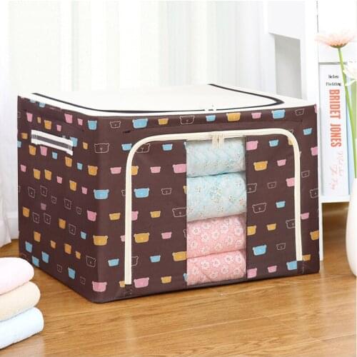 Washable Clothes Storage Box Oxford Waterproof Toy Storage Organizer Wardrobe Quilt Container Household Folding Boxes