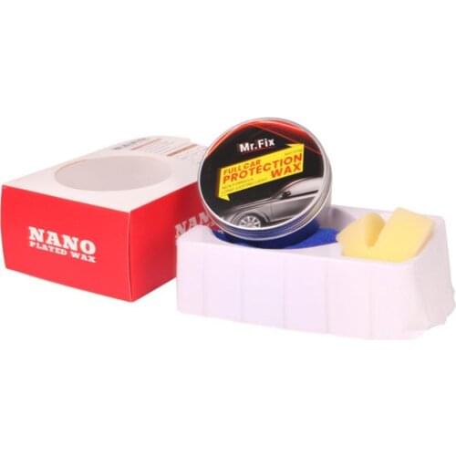 Mr.Fix Premium Carnauba Car Wax Crystal Hard Wax Paint Care Scratch Repair Maintenance Wax Paint Surface Coating Free Sponge And