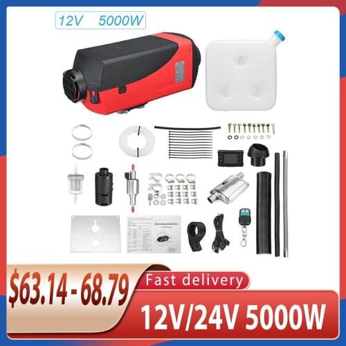 Car Heater 12V/24V 5000W Diesel Air Heater Air Diesel Parking Heater Kit Warming Equipment With LCD Switch Display Remote 2020 H