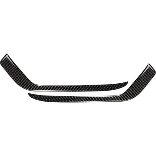 Suitable for 358mm * 100mm for Cadillac xt5 front fog lamp eyelid strip carbon fiber trim strip sticker trim accessories