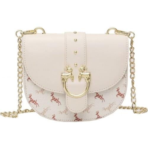 Printed semicircular PU leather lady Shoulder Messenger Bag Womens bag sac a main femme bags for women 2021 purses and handbags