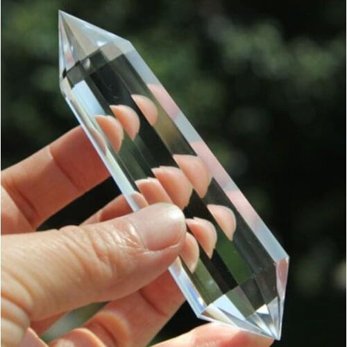 4.72" 13 Sided VOGEL Style Natural 99.99% Clear QUARTZ CRYSTAL DT POINT Healing 124g