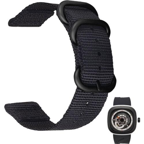Top Quality 28mm Men Watchbands for Seven on Friday Strap Nylon Watch Accessories Sport Breathable Wrist band Bracelet Belt