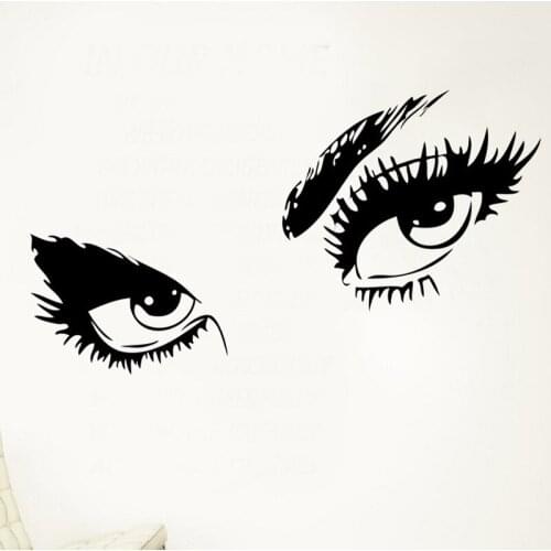 Sexy Vinyl Stickers Beauty Salon Face Lips Wall Decals Girls Bedroom Decor Art Wallstickers Living Room Decoration Mural LW58