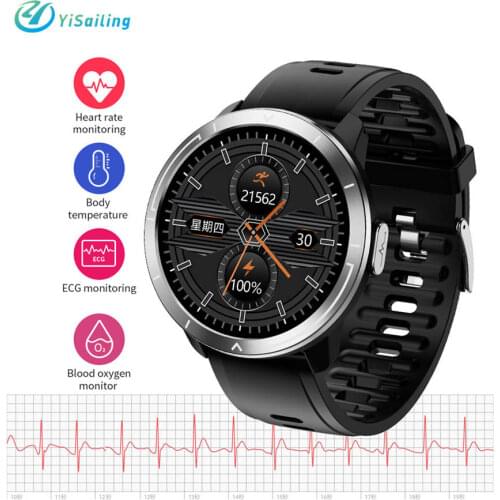 Yisailing M18 PLUS Smartwach Body temperature monitoring 240mAh Heart Rate blood pressure Blood Pressure O2 Monitor Smart Watch