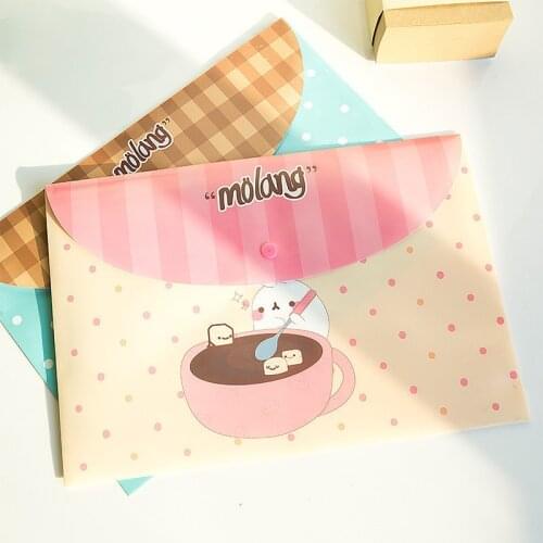 Kawaii Cute Rabbit File Bag Document Bag Waterproof File Presentation Folder Organizer School Office Stationery Supplies sl1217