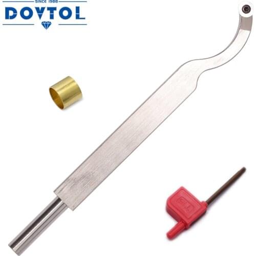 Wood Turning Tool Carbide mini Radius Hollower Tipped Bowl Lathe Chisel Tool Bar 9.2 Inches with Ci3 12mm Round Carbide Insert