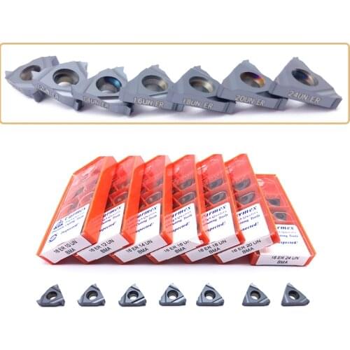 10PCS Carmex 16ER 16IR 10UN 11 12 14 16 18 20 24 28UN CNC Turning Tools 16ER 16IR Threading Inserts Carbide Blades Lathe Machine
