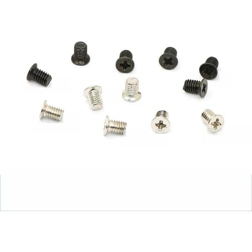 100Pcs Carbon Steel 2.5" KM Thin Head Countersunk Small Screw Hard Drive Computer Chassis Hard Disk Screw