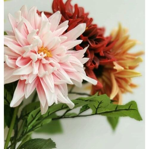 Simulated PU dahlia dahlia hand moisturizing retro flower arrangement high imitation silk flower landscape