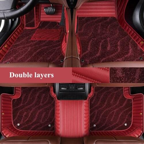 High quality! Custom special car floor mats for BMW X2 F39 2020-2018 durable waterproof double layers car carpets for X2 2019