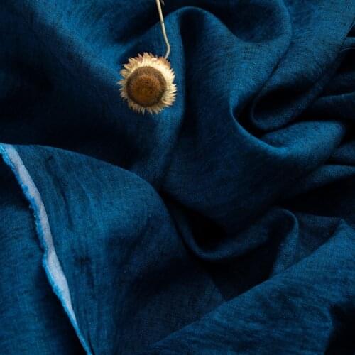 High quality flax fabric Yarn dyed stripe tissu High grade dress Robe cheongsam sewing