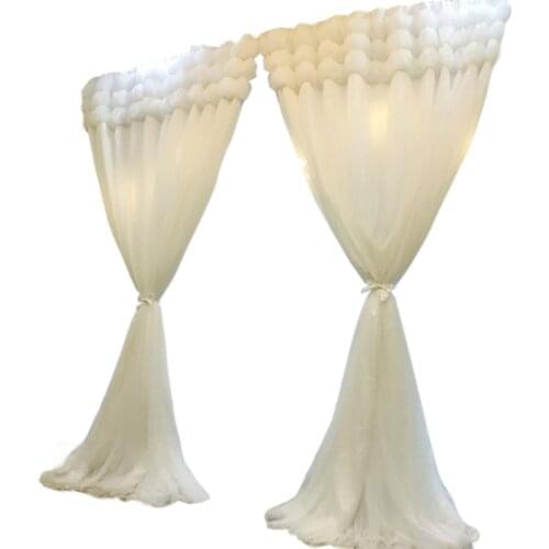 High Quality Princess White Curtains for Living Room Lantern Romantic Curtains Guaze Tulles Voile Fabrics for Kids Girls Bedroom