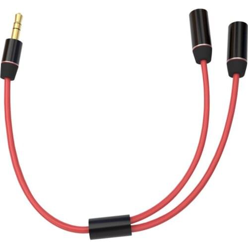 Y Splitter Audio Cable 3.5 Mm Jack 1 Male To 2 Dual Female Audio Cable Stereo Plug Adapter For Microphone Earphone Cable Adapter