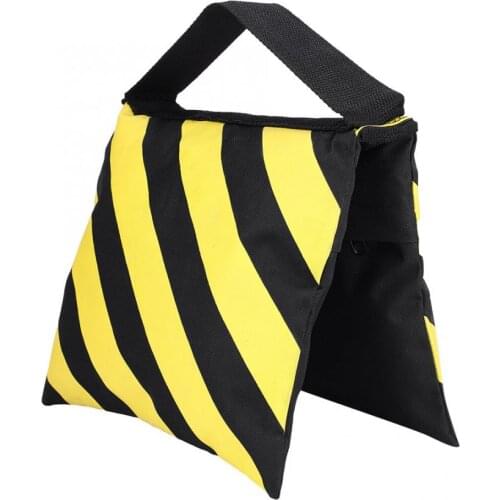 Yellow & Black Stripes Sand Bag Sandbag Weight Bags for Studio Video Light Stand Tripod Camera Accessories