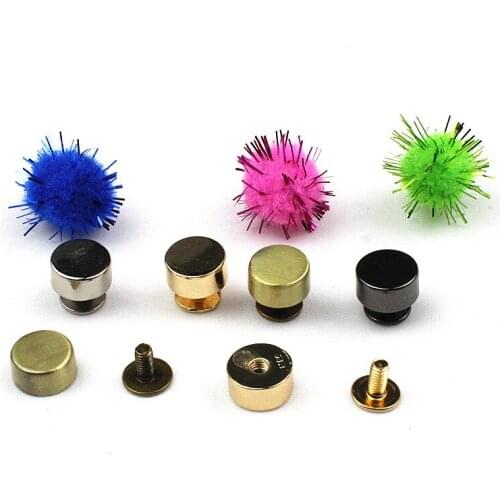 10Pcs 10mm Circular Shape Metal Studs Studs Studs For Clothes Leather Craft Belt Wallet Decorative Bronze/gold/silver/gun black