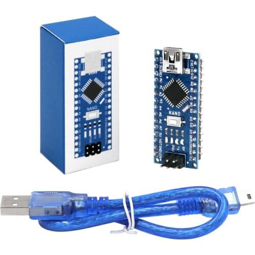 10Pcs/lot LAFVIN Nano 3.0 ATmega328P Controller Board CH340 USB Driver with Cable for Arduino