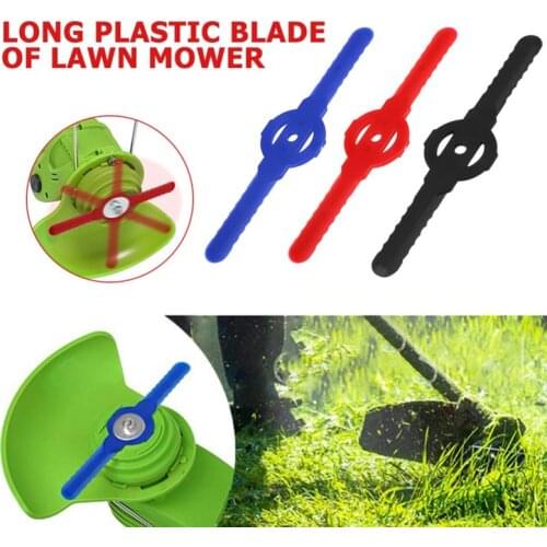 10Pcs Plastic Blade Pendants for Cordless Grass Trimmer Blade Cutter Lawn Trimmer Spare Blade Garden Lawnmower Replacement Tool