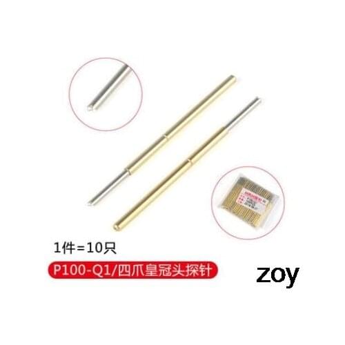 10 Pieces P100-Q1 Dia 1.36mm 180g Pressure PCB Spring Test Probes Pin
