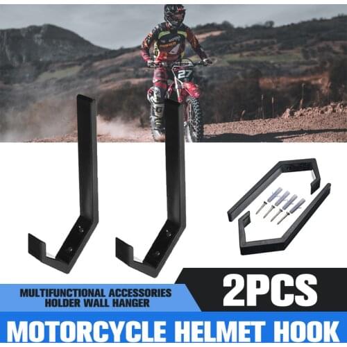 2Pcs Motorcycle Helmet Holder Hook New ABS For Kitchen Door CabinetJacket Hanger Home Luggage Hook Multipurpose Wall Mount Rack