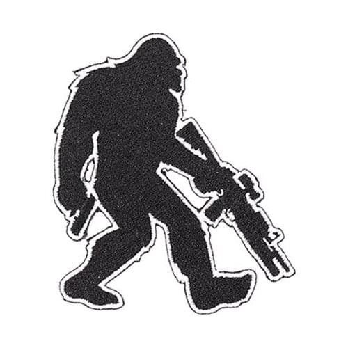 Bigfoot Snowman Tactical Embroidery Patch Swift Fierce Black Orangutan Military Badges For Backpack Hat Clothes Jacket Applique