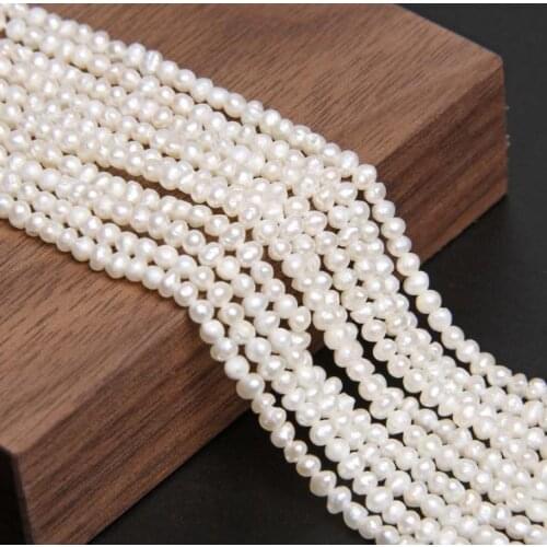 Favorite Natural Pearl Jewelry White Color 2-3mm Real Freshwater Pearl Loose Bead For Women DIY Jewelry Making Bracelet Necklace