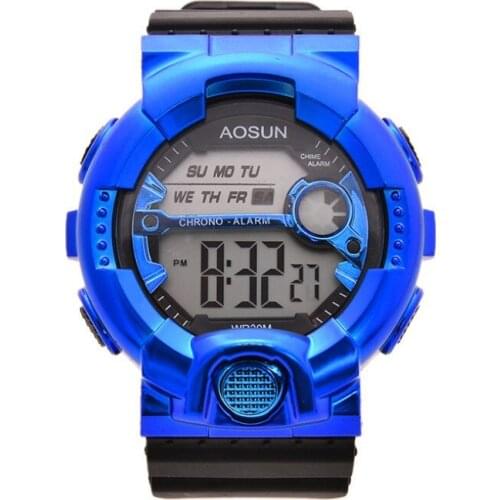 New Fashion Trend For Men Creative Wristwatches Youth Sports Multi-Function Luminous Electronic Women Watch