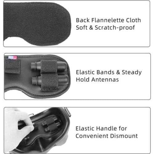 Y1AE Goggles Case Leather Shell Zip case with Integrated Pouch Compatible with FPV V2 Goggle Glasses Protector