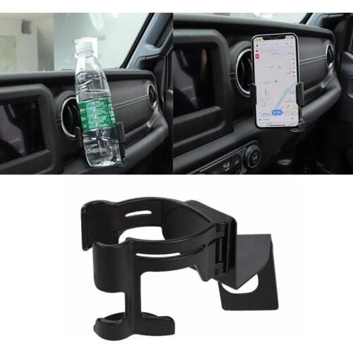 For Jeep JL 2018 Multi-function Mobile Phone Holder Phone Stand Bracket Holder Mount for iPhone Samsung Cell Phone Water Cup