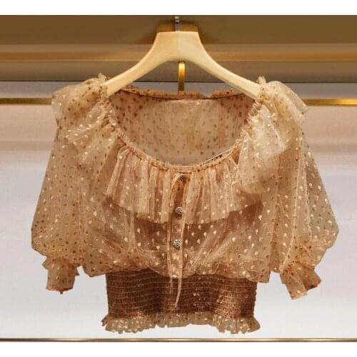 Duanshunie Blouses With Elastic