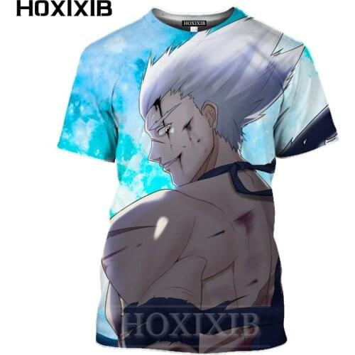 HOXIXIB 3D Print Anime One Punch Man T Shirt Women Tees Japan Comics Men Tshirt Short Sleeve Sexy Gril Tatsumaki Street Clothing