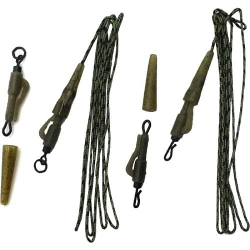 100cm Ready Tied Carp Rigs Fishing Accessories Leadcore Braided Carp Fishing Lines Lead Clip Carp Tackle For Carp Coarse Fishing