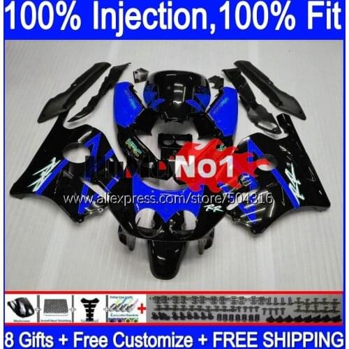 Injection OEM For HONDA CBR250RR CBR 250RR 1990 1991 1992 1993 1994 135MC.166 CBR250 RR blue glossy MC22 95 96 97 98 99 Fairing