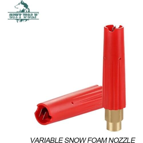 City wolf car wash shop self serivce super high pressure variable fan-shaped snow foam nozzle car claning accessories