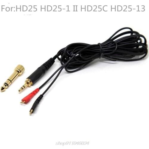 Cable For sennheiser hd25 hd5-1 hd265 hd535 hd545 hd560 hd565 hd580 hd600 hd650 Headphones Gold Plated D04 20 Dropshipping