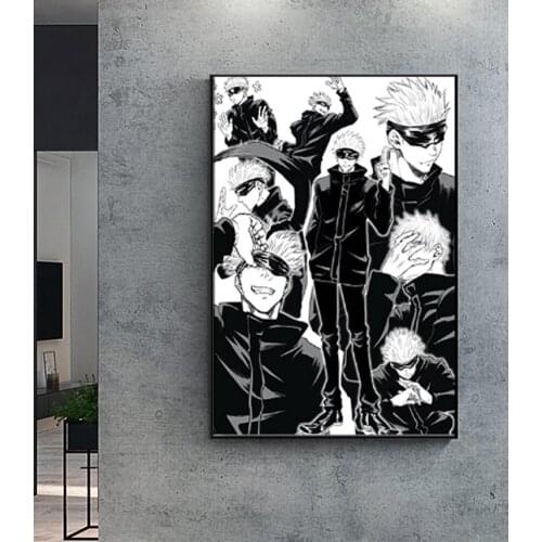 Satoru Gojo Jujutsu Kaisen Aesthetic Anime Canvas Painting Decor Wall Art Pictures Home Living Room Decoration Prints Poster