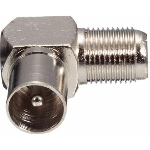 5Pcs/set 90 Degree Right Angled TV Aerial Cable Connector RF Coaxial F Female to TV Male Plug to Female Socket