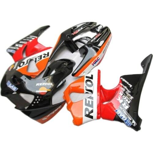 Motorcycle fairing kit for HONDA CBR900RR 919 1998 1999 Red Black Fairings CBR919RR 98 99 XF75