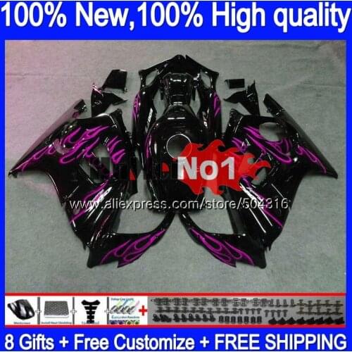 Body+Tank For HONDA CBR600 F2 FS 1991 1992 1993 1994 Pink flames 1MC.258 CBR 600F2 600 F2 CBR600FS CBR600F2 91 92 93 94 Fairing