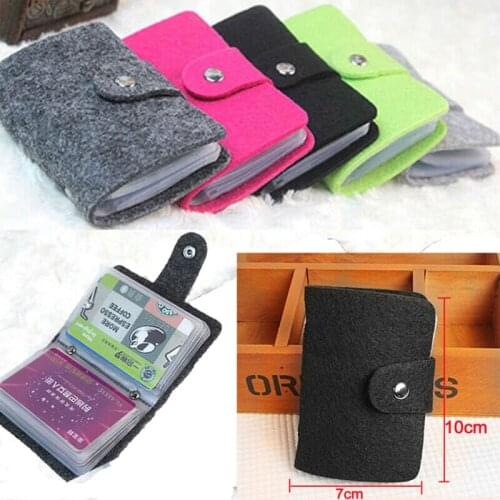 Leather Card Holder Slim Korean Style Women Small Wallet Purse Handbag Bank Credit ID Card Holder Ladies Wallet Coin Holder