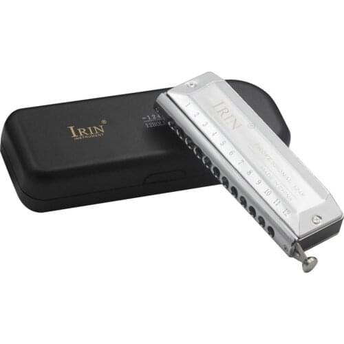 Mounchain 1248 12 Holes 48 Tones Chromatic Scale Harmonica Case Wipe Cloth